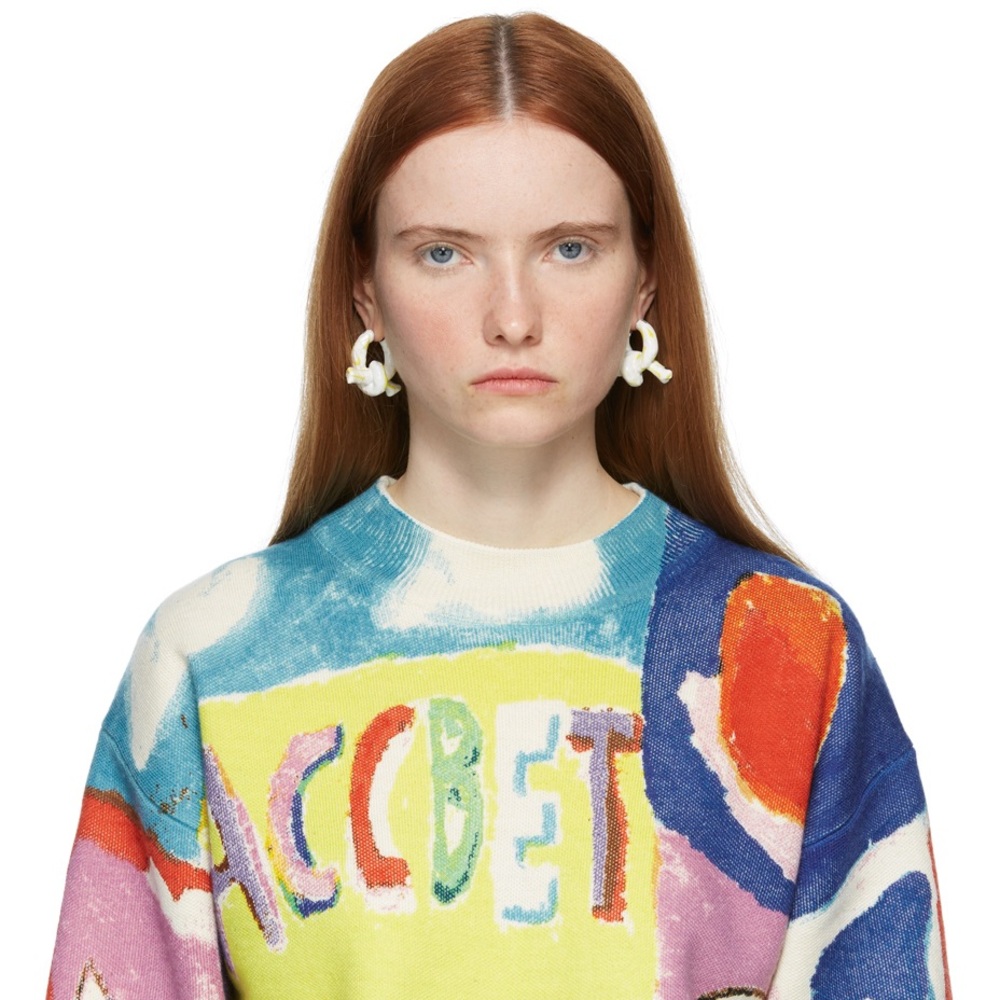 NIB ACNE STUDIOS 
White Knot Earrings